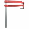 Serre joint à pompe zingué  longueur 400mm saillie 400mm rail 45x12mm
