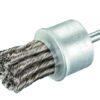brosse pinceau inox ondulé fil ø 25 tige de 6 mm