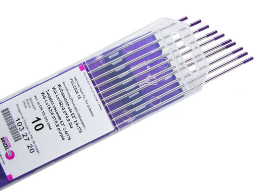 Tungstène E3 LILA diamètre 3.2x150 boite de 10 pièces