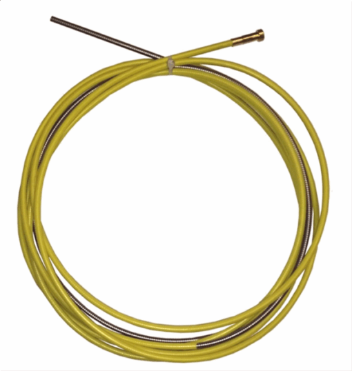 gaine guide fil acier jaune 25x45 5ml fil diamètre 1.2/1.6