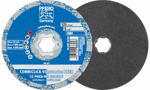 disque combiclick non tissé PNER tendre CC-PNER W 125 CF