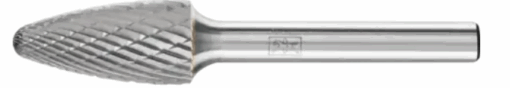 fraise carbure ogive arrondi diamètre12x25x70 tige de 6mm application inox