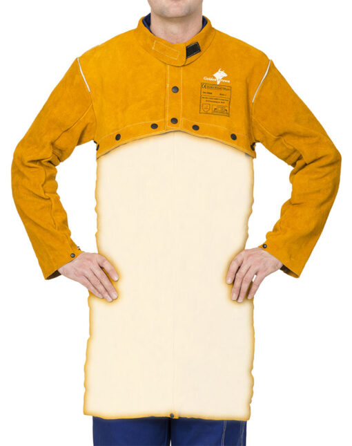 Bolero Golden Brown™ en cuir croûte bovin XXL