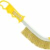 Brosse laiton poignée jaune