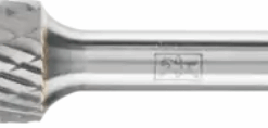 fraise carbure ogive arrondi diamètre12x25x70 tige de 6mm application inox