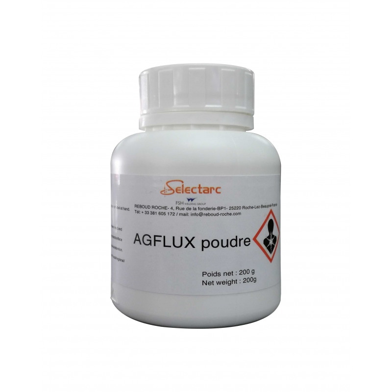 flux décapant AGFLUX (poudre) pot de 200 gr