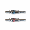 paire ½  raccord mâle Gaz/Oxy  6.3-12 / 10-17