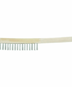 Brosse INOX 4 rangs manche en bois