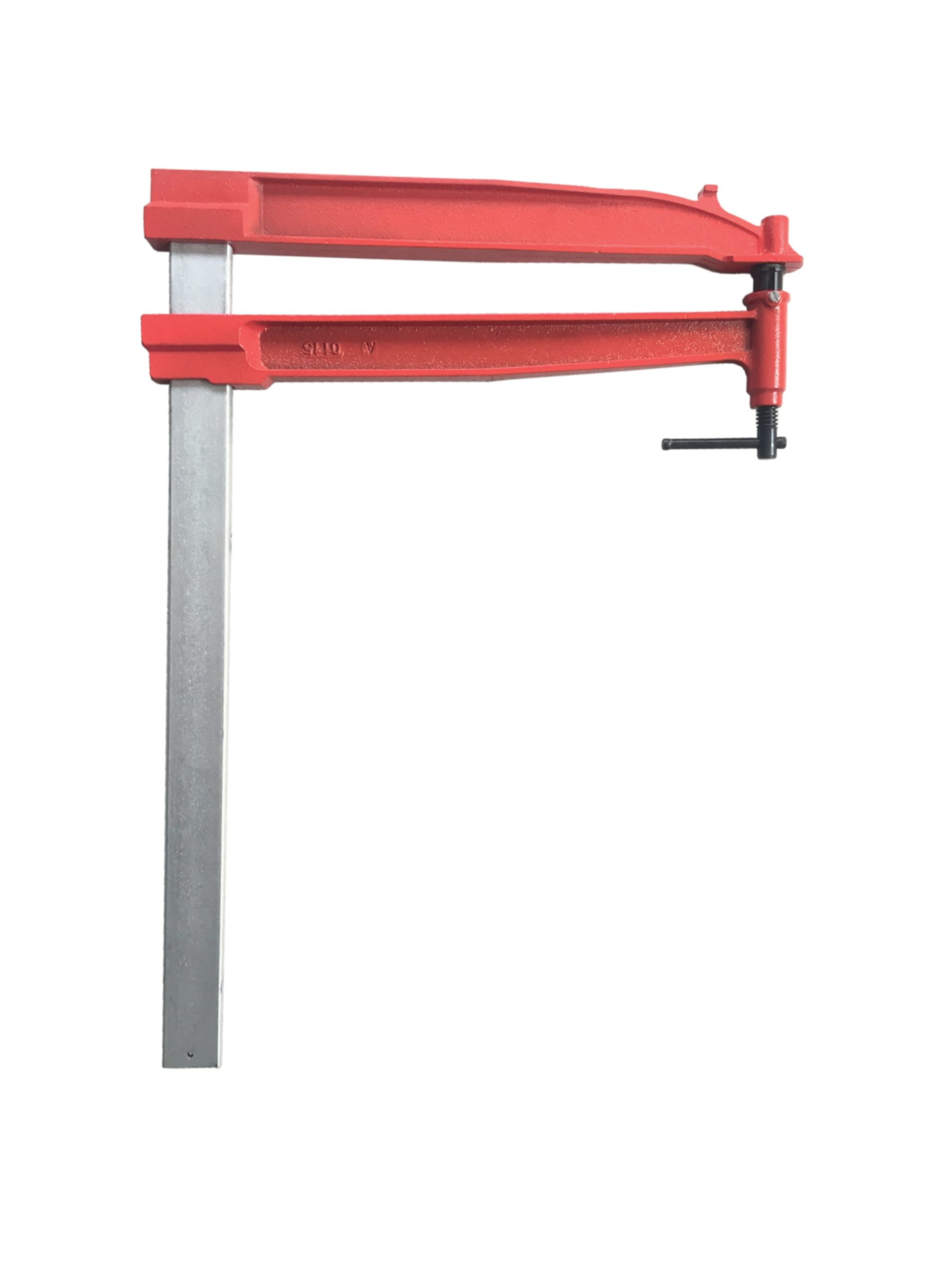 Serre joint à pompe zingué longueur 400mm saillie 400mm rail 45x12mm