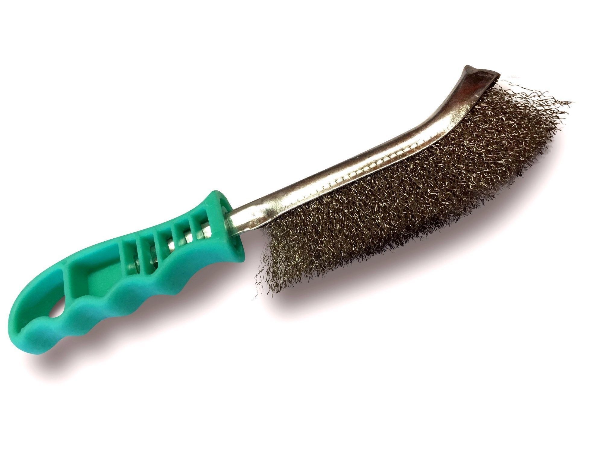 brosse inox poignée verte