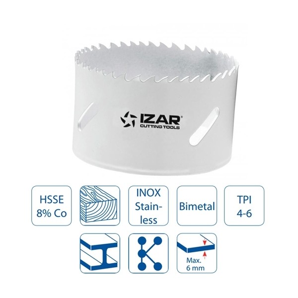 scie cloche diamètre 70mm (23/4) HSSE 8% CO