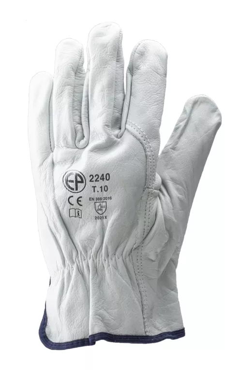 Gant de maîtrise en cuir tout fleur T8