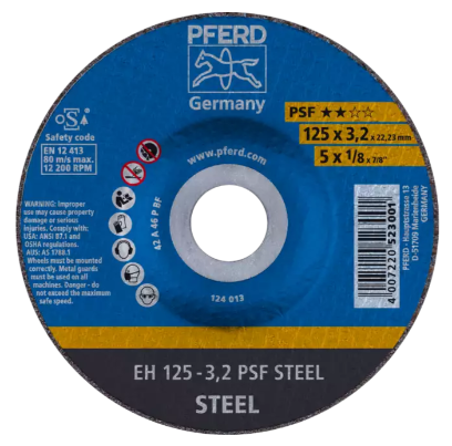 Disque à tronçonner 125x3,2 PSF acier ++