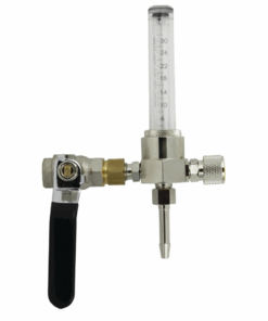 Rotamètre taré 3,5 bars avec vanne 1/4 de tour de 0 à 30 l/mn