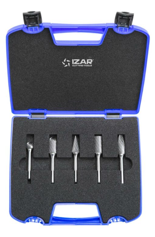 JEU FRAISES LIMES ROTATIVES CARBURE JEU 5 PCS. 12,7x6 mm DENT.6