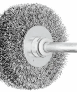 brosse plate sur tige 50x15/6 fil acier 0.20