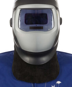 Bavette en cuir – 25cm x 30cm – Verrouillage adhésif + velcro