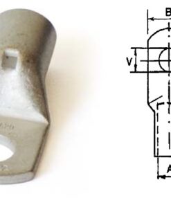 Cosse à oeil à sertir - Section:35/50mm²- Diamètre perçage:10mm