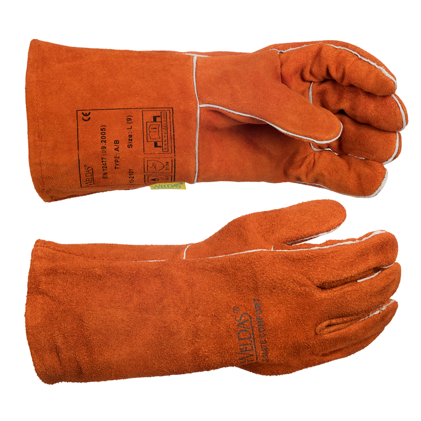 gants soudeur marron renforcé anti chaleur L