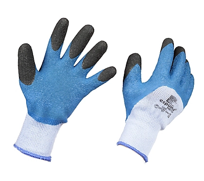 gant polyester bleu enduction 3/4 latex