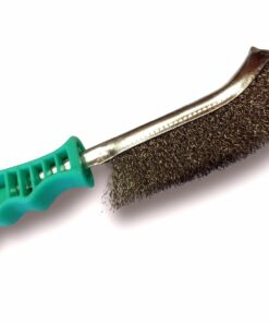 brosse inox  poignée verte