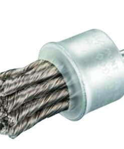 brosse pinceau inox ondulé fil ø 25 tige de 6 mm