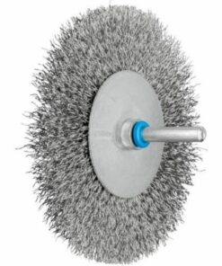 brosse plate sur tige 100x10/6 fil inox 0.30