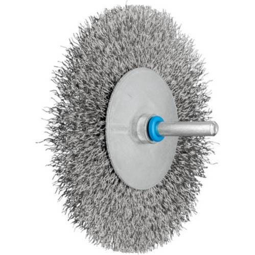 brosse plate sur tige 100x10/6 fil inox 0.30