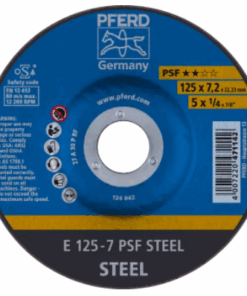 Disque à ébarber 125x7 PSF acier ++