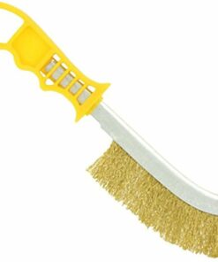 Brosse laiton poignée jaune
