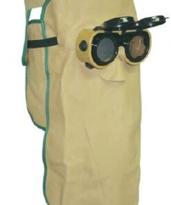 cagoule en cuir fleur bovin adhérant au visage, excellente protection du visage