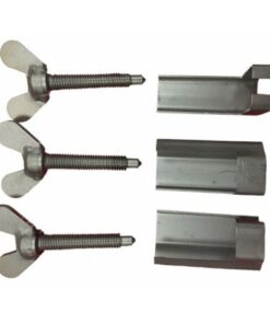 jeu de Semelles (x3) et Vis Inox (x3) pour clamp acier diamètre 4 à 7