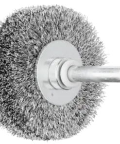 brosse plate sur tige 50x15/6 fil acier 0.20