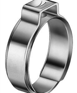 Collier à 1 oreille inox avec bague inox diamètre 13.8mm