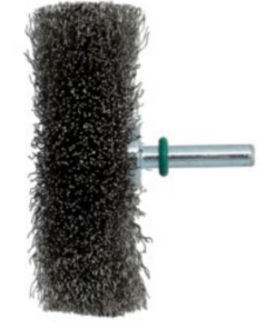brosse plate sur tige 80x20/6  fil inox 0.30