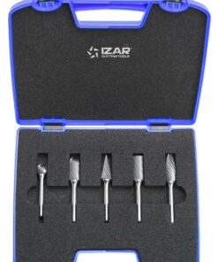 JEU FRAISES LIMES ROTATIVES CARBURE JEU 5 PCS. 12,7x6 mm DENT.6